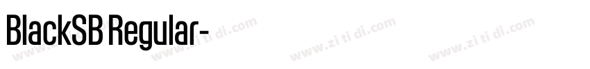 BlackSB Regular字体转换 BlackSB Regular字体转换
